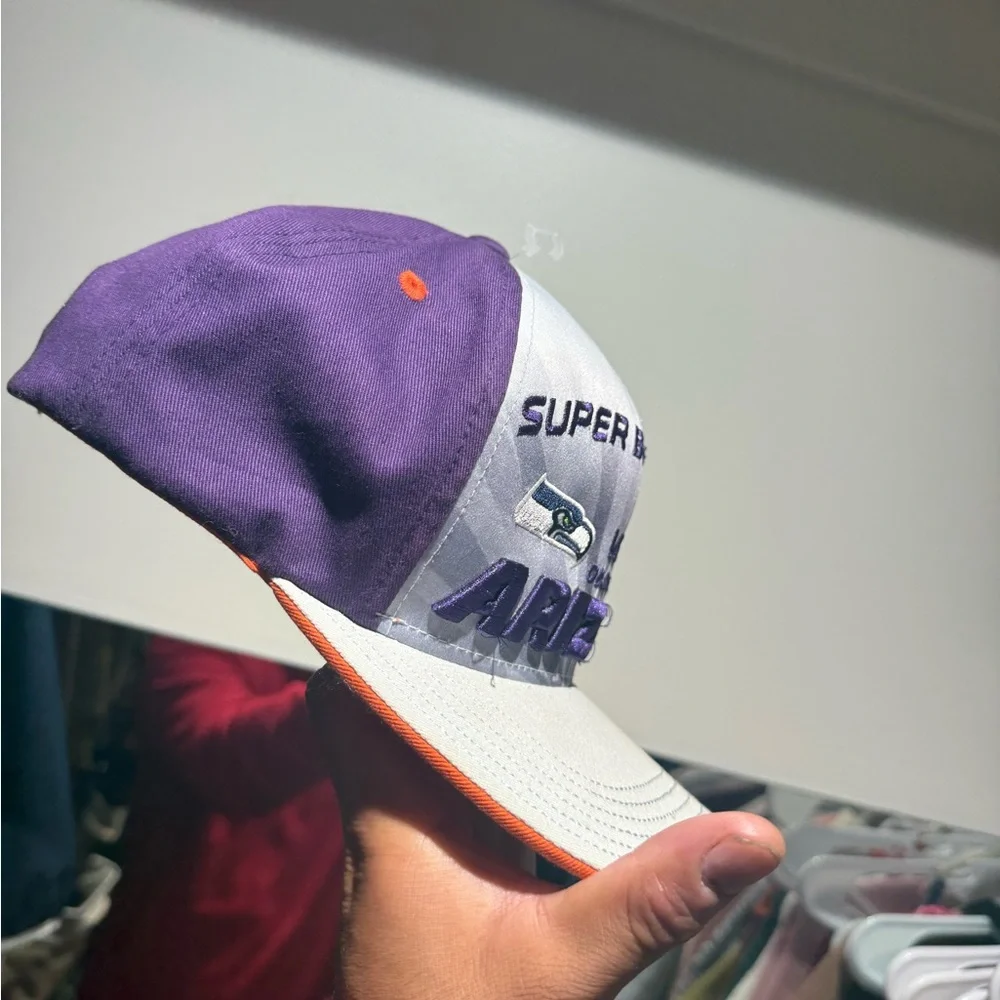 New Era Super Bowl XLIX Cap - Purple and White